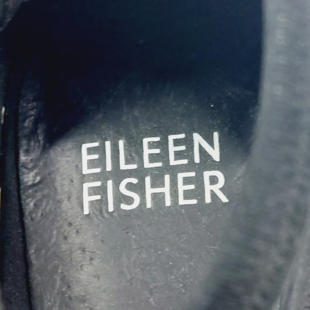 New Eileen Fisher Wanda Black Suede Espadrille A308 - Picture 10 of 12